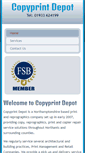 Mobile Screenshot of copyprintdepot.co.uk